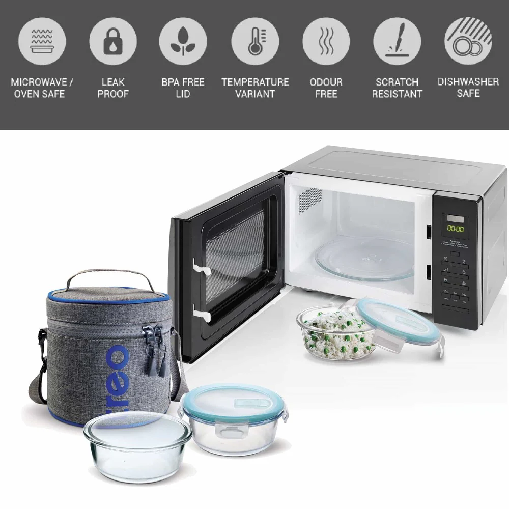 All Fresh Borosilicate Glass Tiffin (Treo by Milton) - Image 3