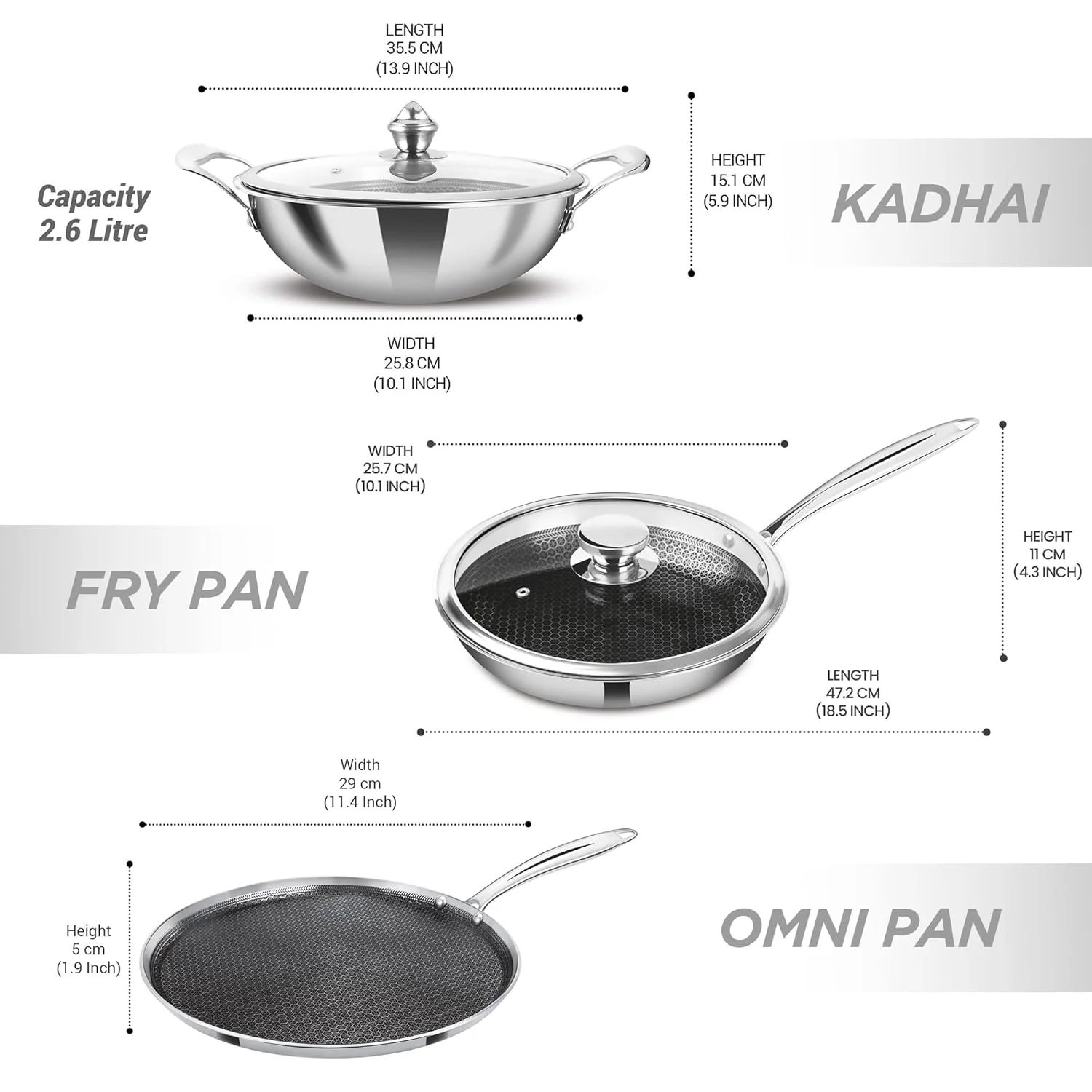 Hexatech 4 Pcs Set (Procook by Milton) - Image 3