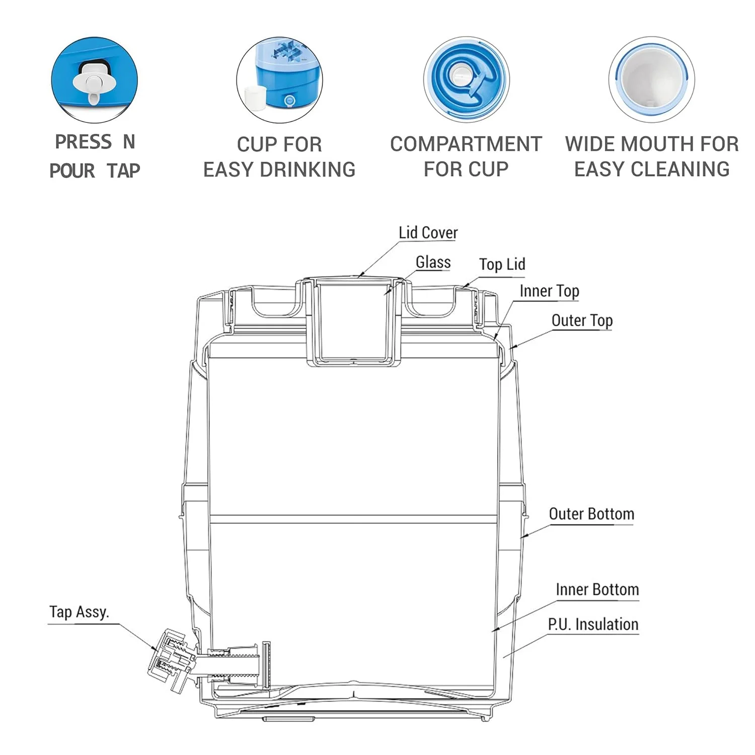 Kool Rover Insulated Water Jug (Milton) - Image 5