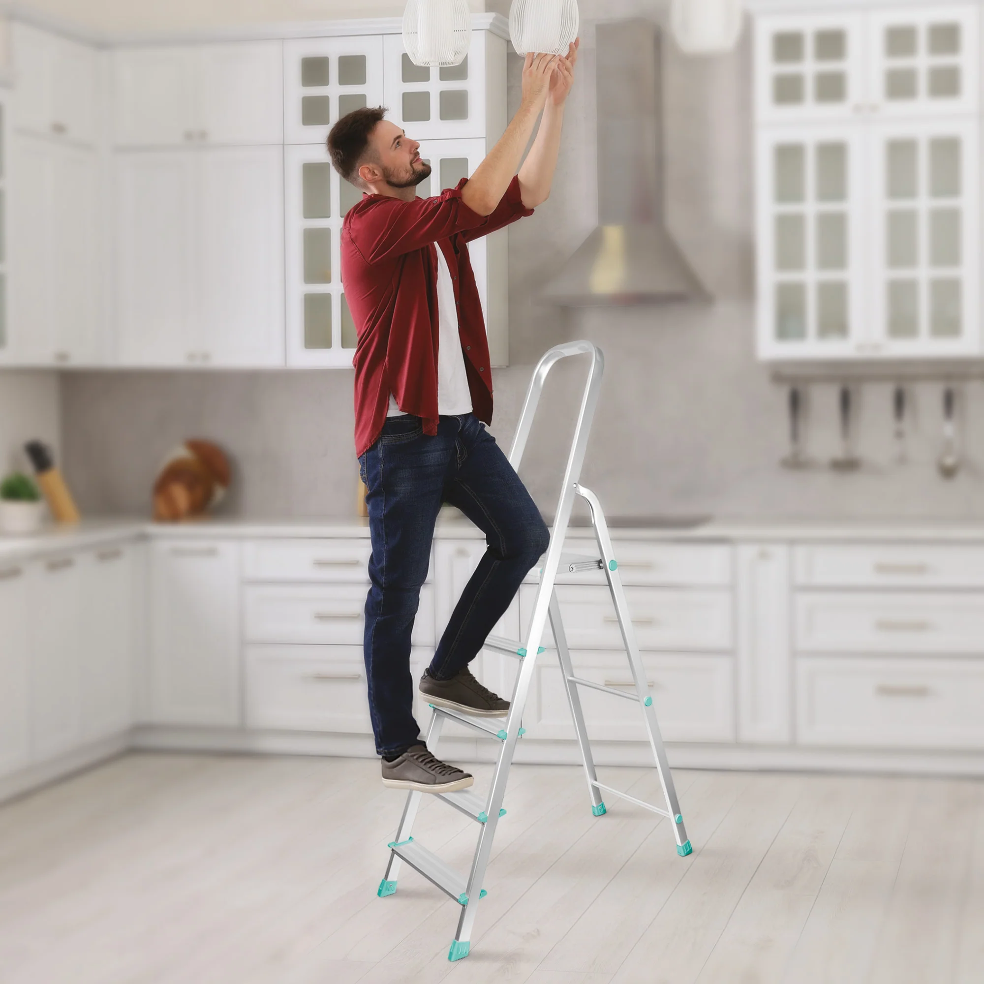 Foldable Aluminum Ladder (Milton) - Image 5