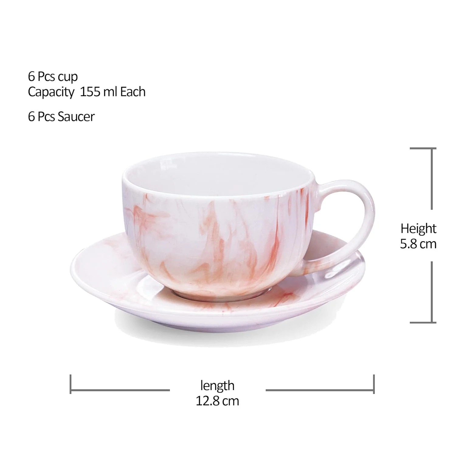 Marble Cup And Saucer (Treo by Milton) - Image 5