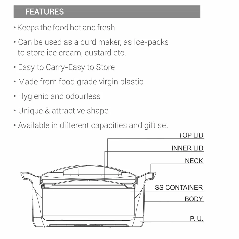 New Marvel Insulated Stainless Steel Casserole (Milton) - Image 5