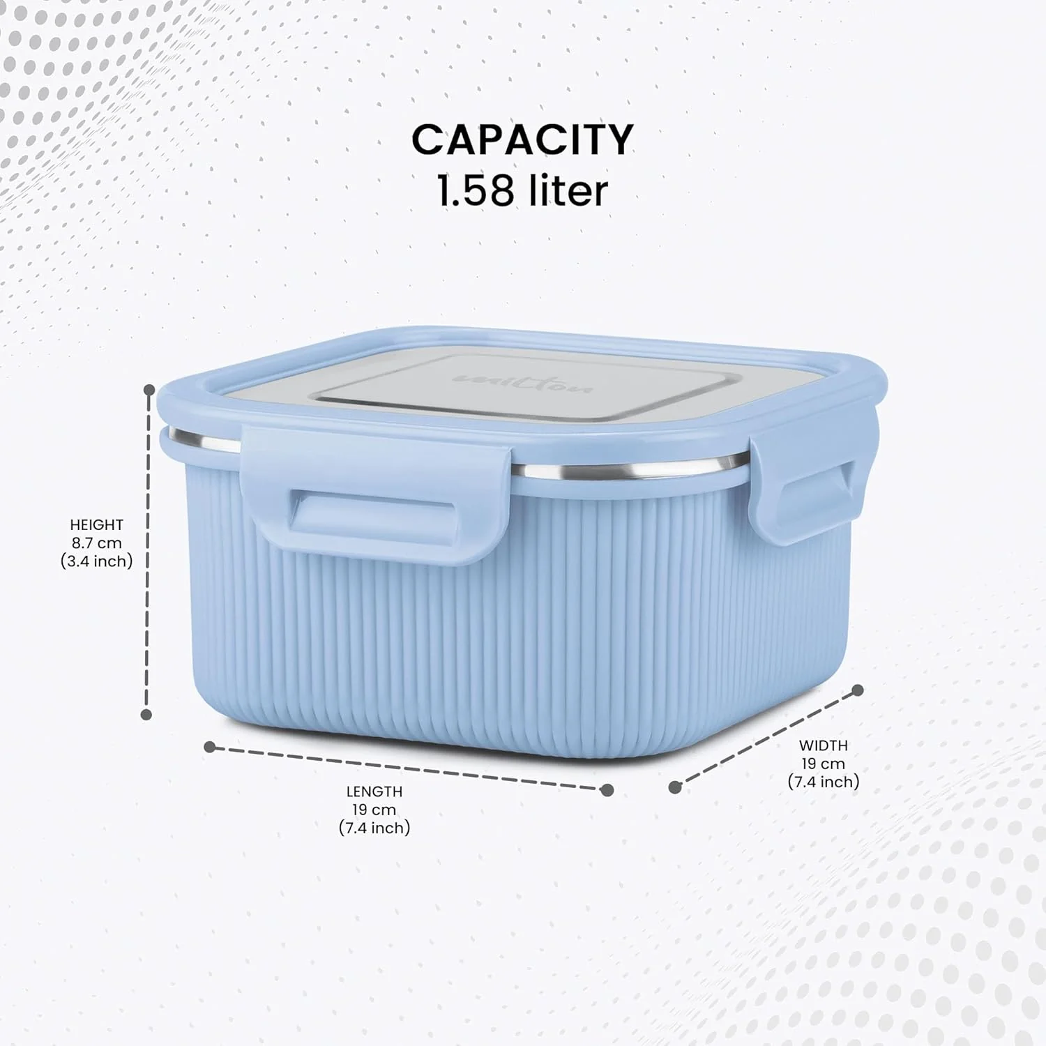 Personalized Cool Touch - Square Container (Milton) - Image 3